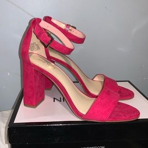 NEW IN BOX Nine West Angelikao Heels Pink -size 10